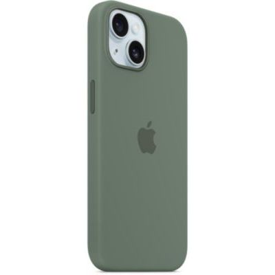 image Apple Coque en Silicone avec MagSafe pour iPhone 15 - Cyprès ​​​​​​​