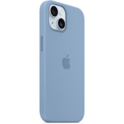 image Apple Coque en Silicone avec MagSafe pour iPhone 15 - Bleu d’Hiver ​​​​​​​