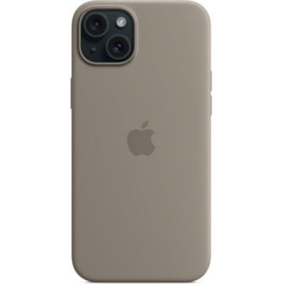 image Apple Coque en Silicone avec MagSafe pour iPhone 15 Plus - Argile ​​​​​​​