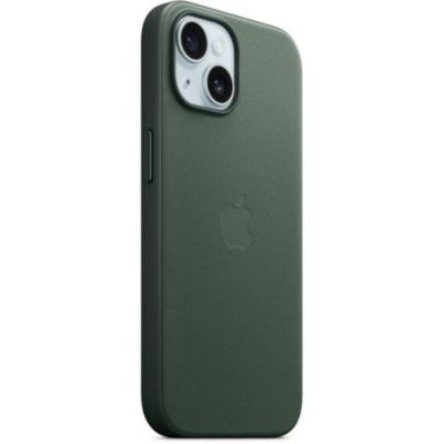 image Apple Coque en Tissage Fin avec MagSafe pour iPhone 15 - Chêne Vert ​​​​​​​