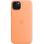 image produit Apple Coque en Silicone avec MagSafe pour iPhone 15 Plus - Sorbet à l’Orange ​​​​​​​