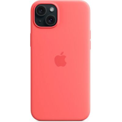 image Apple Coque en Silicone avec MagSafe pour iPhone 15 Plus - Goyave ​​​​​​​