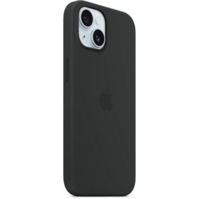 image Apple Coque en Silicone avec MagSafe pour iPhone 15 - Noir ​​​​​​​