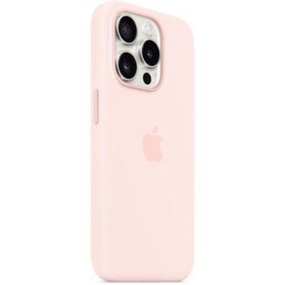 image Apple Coque en Silicone avec MagSafe pour iPhone 15 Pro - Rose pâle ​​​​​​​