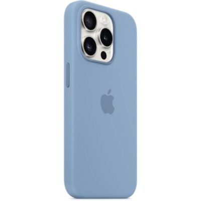 image Apple Coque en Silicone avec MagSafe pour iPhone 15 Pro - Bleu d’Hiver ​​​​​​​