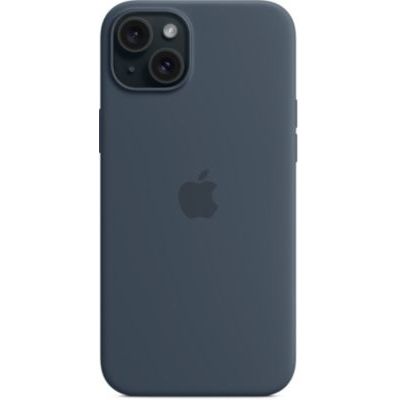 image Apple Coque en Silicone avec MagSafe pour iPhone 15 Plus - Bleu Orage ​​​​​​​