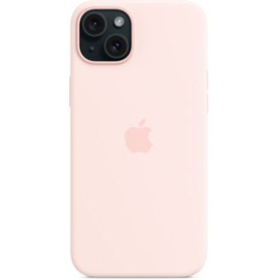 image Apple Coque en Silicone avec MagSafe pour iPhone 15 Plus - Rose pâle ​​​​​​​
