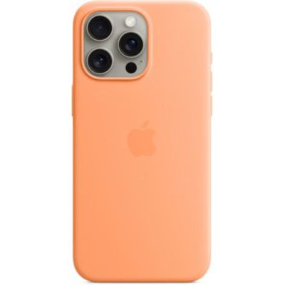 image Apple Coque en Silicone avec MagSafe pour iPhone 15 Pro Max - Sorbet à l’Orange ​​​​​​​