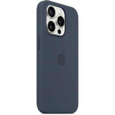 image Apple Coque en Silicone avec MagSafe pour iPhone 15 Pro - Bleu Orage ​​​​​​​