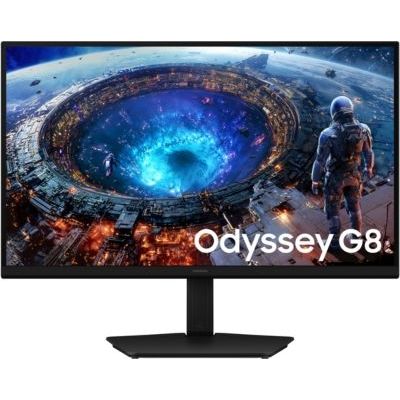 image Samsung Écran Gaming Odyssey 5K G80HF 27", Écran Plat, Dalle Fast IPS, Dual Mode, 5K 180 Hz ou QHD 360 Hz, 1ms, HDR10+ Gaming, Ajustable en Hauteur, Inclinable, Pivotable, HDMI 2.1, LS27HG806EFXEN