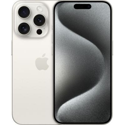 image Apple iPhone 15 Pro (256 Go) - Titane Blanc