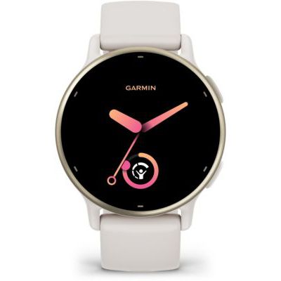 image Garmin vívoactive 5 - Montre connectée GPS Sport et santé – Cream Gold avec Bracelet Ivoire