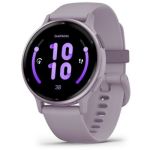 image produit Garmin vívoactive 5 - Montre connectée GPS Sport et santé – Metallic Orchid avec Bracelet Violet - livrable en France