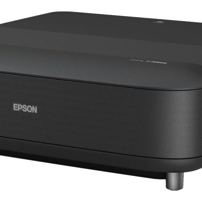 image Epson EH-LS650B Video projecteur Intelligent Laser Pro-UHD 4K ultracourte focale, 3LCD, 3600 Lumens, Android TV, Chromecast, Jeux vidéo, Home Cinéma, Streaming 4K Projection jusqu'à 120” - Noir