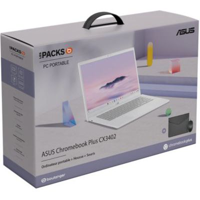 image Chromebook ASUS Plus CX3402CBA + housse + souris