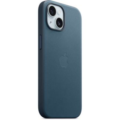 image Apple Coque en Tissage Fin avec MagSafe pour iPhone 15 - Bleu Pacifique ​​​​​​​