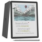 image produit Amazon Kindle Scribe Colorsoft 32 Go (Graphite) + Stylet Premium + Étui à rabat en cuir premium (Graphite) + USB-C Chargeur