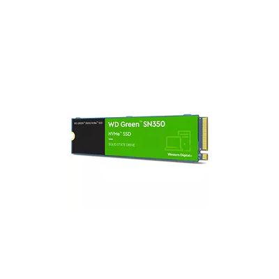 image WD Green SN350 500 Go M.2 NVMe SSD, possédant une vitesse de lecture de 2 400 Mo/s et une vitesse d'écriture de 1 500 Mo/s