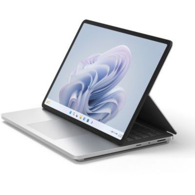 image Microsoft Surface Laptop Studio 2 (Windows 11, écran tactile 14.4 pouces, 16 Go RAM, 512 Go SSD, Intel Core i7, Platine, clavier français) Polyvalence pour créer, puissance pour réussir