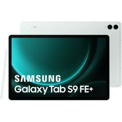 image Samsung Galaxy Tab S9 FE+ Tablette, 12.4" Wifi 128Go, S Pen inclus, Batterie longue durée, Certification IP 68, Vert d'eau, Version FR
