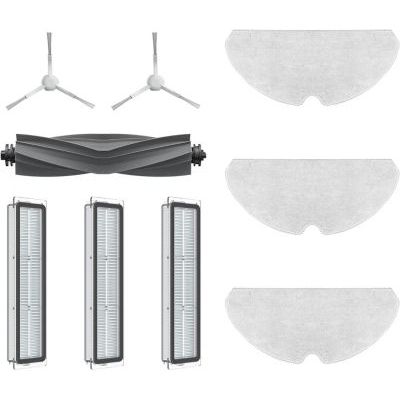 image Dreame Kit d'accessoires pour D10s Pro, comprenant 1 brosse principale, 2 brosses latérales, 3 filtres et 3 serpillières - Original et compatible