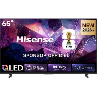 image Hisense 65E7S Pro - TV QLED Gaming 65" (164 cm), 4K UHD, 144Hz Natif, Dolby Vision IQ & Atmos, HDMI 2.1, FreeSync Premium, Smart TV VIDAA U9.5, Contrôle Vocal Alexa intégré [Modèle 2026]