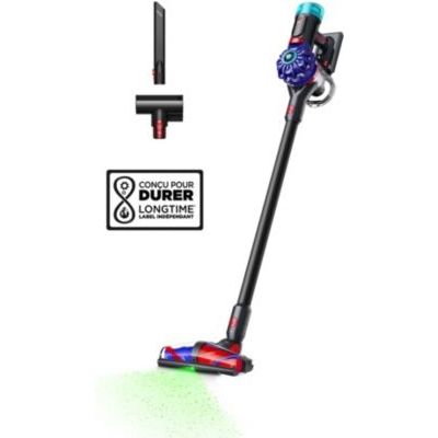 image Dyson V10 Konical™ Aspirateur sans Fil – 150 Airwatts, Aspiration Puissante et Constante, Technologie Anti‑emmêlement, Illumine la Poussière Invisible, Aspirateur à Main et Sols
