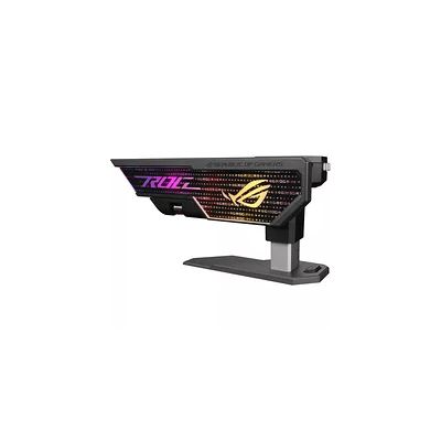 image ASUS ROG Strix Herculx Support pour gddr4 Carte graphie, Montage sans Outils, Niveau intégré Pratique, Structure en Alliage de Zinc, Hauteur réglable de 72 à 128 mm, Aura Sync, Noir 90DA0020-B09000