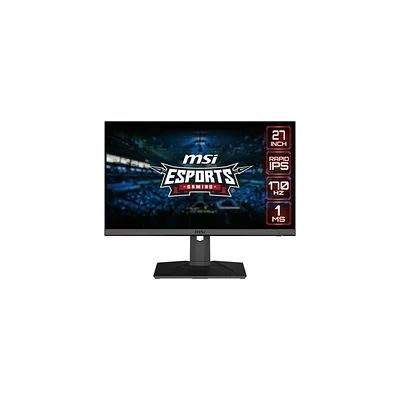 MSI G272QPF Écran PC Gaming 27" WQHD - Dalle Rapid IPS, 2560x1440, 170Hz / 1ms, 16:9, G-Sync Compatible - DisplayPort 1.2a, HDMI 2.0b