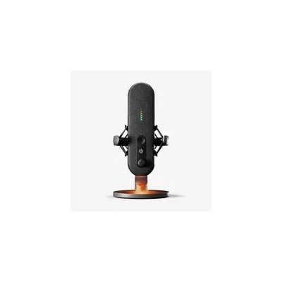 SteelSeries Microphone USB Alias pour PC - Capsule 3X Plus Grande pour Jouer, Streamer et podcaster - Logiciel Audio Sonar pour Streamers - Réduction du Bruit par IA - Support Amortisseur