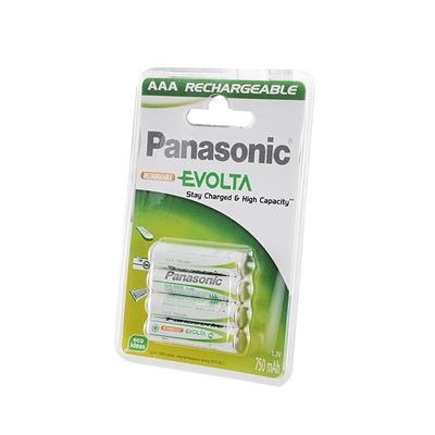 image Panasonic Evolta Piles rechargeable AAA 750 mAh Multicolore