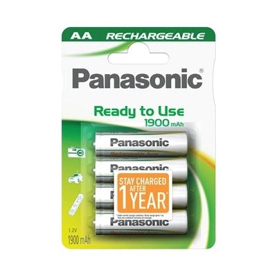 image Panasonic Evolta Piles Rechargeable AA 1900 mAh Multicolore