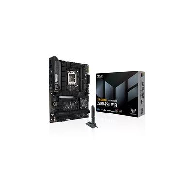 ASUS TUF GAMING Z790-PRO WIFI Carte mère Intel Z790 LGA 1700, ATX DDR5, PCIe 5.0, 4 emplacements M.2, Ethernet Intel 2.5Gb, Wi-Fi 6E, HDMI, DP, USB Type-C, Thunderbolt 4, AEMPII, AI Overclocking, Aura