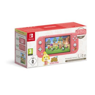 image Console Nintendo Switch Lite Edition Animal Crossing : New Horizons (Marie Hawaï)