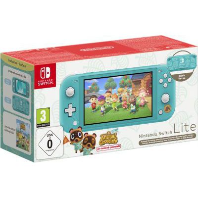 image Console Nintendo Switch Lite Edition Animal Crossing : New Horizons (Méli et Mélo Hawaï)
