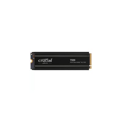 image Crucial T500 SSD 2To PCIe Gen4 NVMe M.2 PS5 SSD Interne Gaming avec Dissipateur, jusqu’à 7400Mo/s, compatible avec PlayStation 5, Ordinateur Portable et de Bureau, Disque Dur SSD - CT2000T500SSD5
