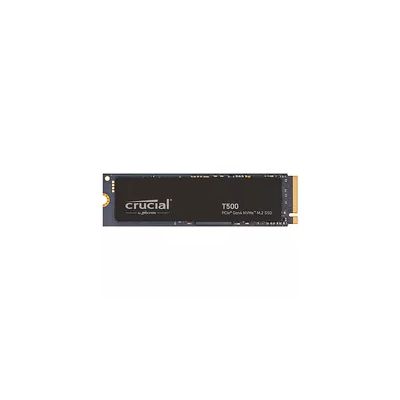 image Crucial T500 SSD 2To PCIe Gen4 NVMe M.2 SSD Interne Gaming, jusqu’à 7400Mo/s, Compatible avec Ordinateur Portable et de Bureau, Disque Dur SSD, Microsoft DirectStorage - CT2000T500SSD8