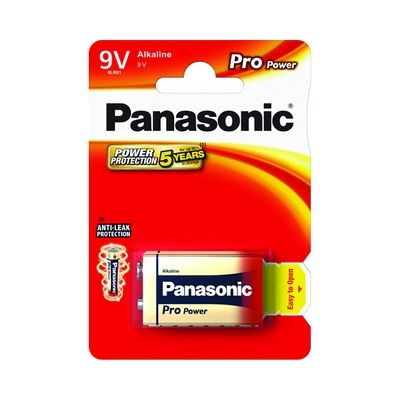 Panasonic 2 Piles 9V Block MN1604 Pro Power