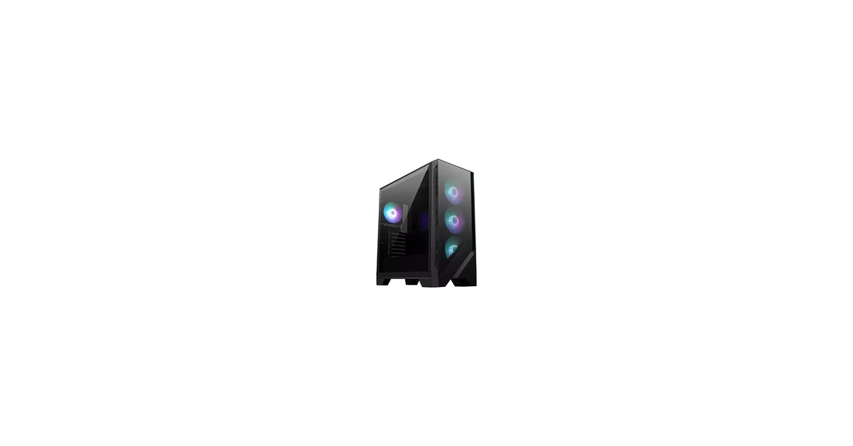 Boîtier PC MSI MAG Forge 320R Airflow White - Tour ATX - 4 Ventilateurs ARGB - Verre Trempé