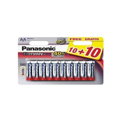 Piles Panasonic LR06 AA Every Day Power 10+10