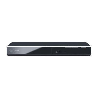 image Panasonic Lecteur DVD HD DVD-S700EG-K Conversion Full HD, Compatible Xvid, Noir & Câble HDMI 2.0 Haute Vitesse Ultra HD,, 0,9 m
