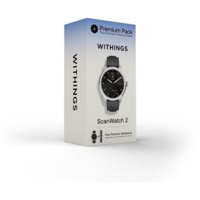 image Montre santé WITHINGS Scanwatch 2 42mm Noire + bracelet Cuir