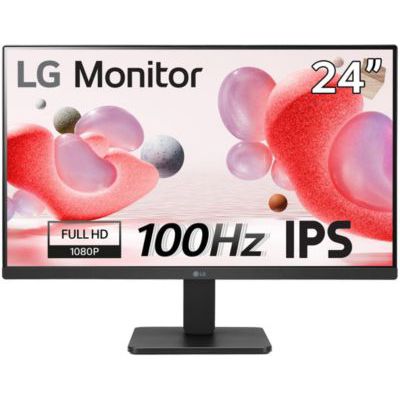 image LG 24MR400-B Ecran PC bureautique 24" - Dalle IPS résolution FHD (1920x1080), 5ms GtG 100Hz, sRGB 99%, AMD FreeSync, Fonctions Gaming et Eye-Care