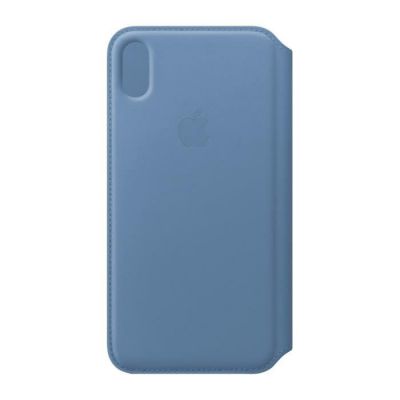 image Apple Smart Folio - Protection à rabat en cuir (bleuet) pour iPhone XS Max