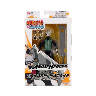 image Bandai - Anime Heroes - Naruto Shippuden - Figurine Anime heroes 17 cm - Kakashi Hatake (Fourth Great Ninja War) - 36963