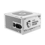 image produit MSI MAG A850GL PCIE5 White Alimentation, 850W, 80 Plus Gold, Entièrement modulaire, ATX 3.0, Support GPU PCIe 5.0, Ventilateur FDB 120mm, Full-Bridge LLC, câbles Plats Blancs - Garantie 7 Ans