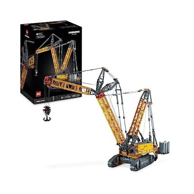 image LEGO Technic Liebherr Rupsbandkraan LR 13000, Bouw het Ultieme OP Afstand Bestuurbare Voertuig, Inclusief Control+ App, Liersysteem en Beweegbare Giek, Grote Kraan Bouwpakket voor Volwassenen 42146