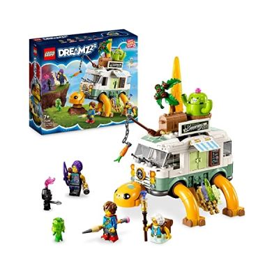 image LEGO DREAMZzz Mevr. Castillo's schildpadbusje, Speelgoed Camper Voertuig uit de TV-Serie met 2 Bouwopties, Cadeau voor Jongens en Meisjes vanaf 7 Jaar met Mateo, Zoey en Z-Blob Personages 71456