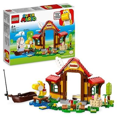 LEGO Super Mario Ensemble d’Extension Pique-Nique chez Mario, Jouet à Construire avec Figurine de Yoshi, à Combiner avec Pack de Démarrage, Idée Cadeau pour Enfants, Garçons et Filles Dès 6 Ans 71422