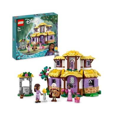 image LEGO Disney Wish La Chaumière d’Asha - Maison de Poupées du Film Wish avec Mini Poupées Asha, Sakina et Sabino et Figurine Star - Idée Cadeau d'anniversaire pour Enfants, Filles et Garçons 43231